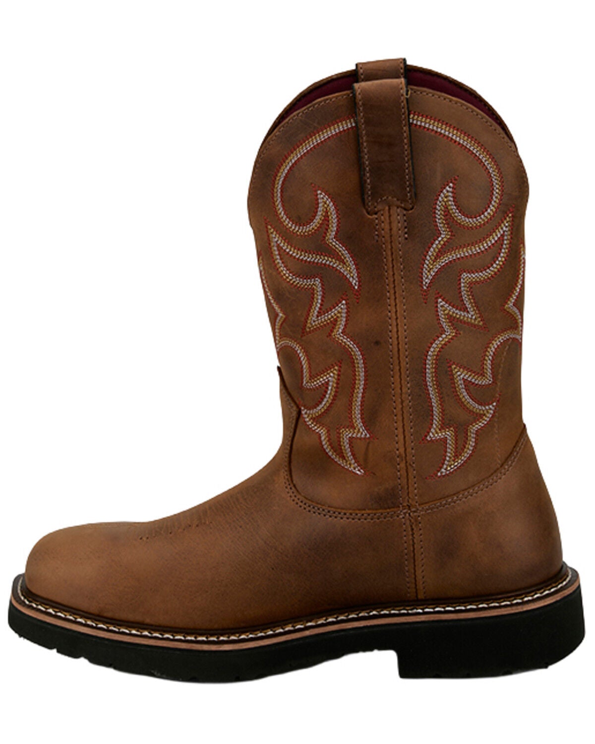 Image #3 - Justin Men's Homeland Waterproof Work Boots - Steel Toe, Brown, hi-res
