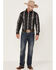 Rock & Roll Denim Men's Vertical Southwestern Print Long Sleeve Button Down Western Shirt , Black, hi-res