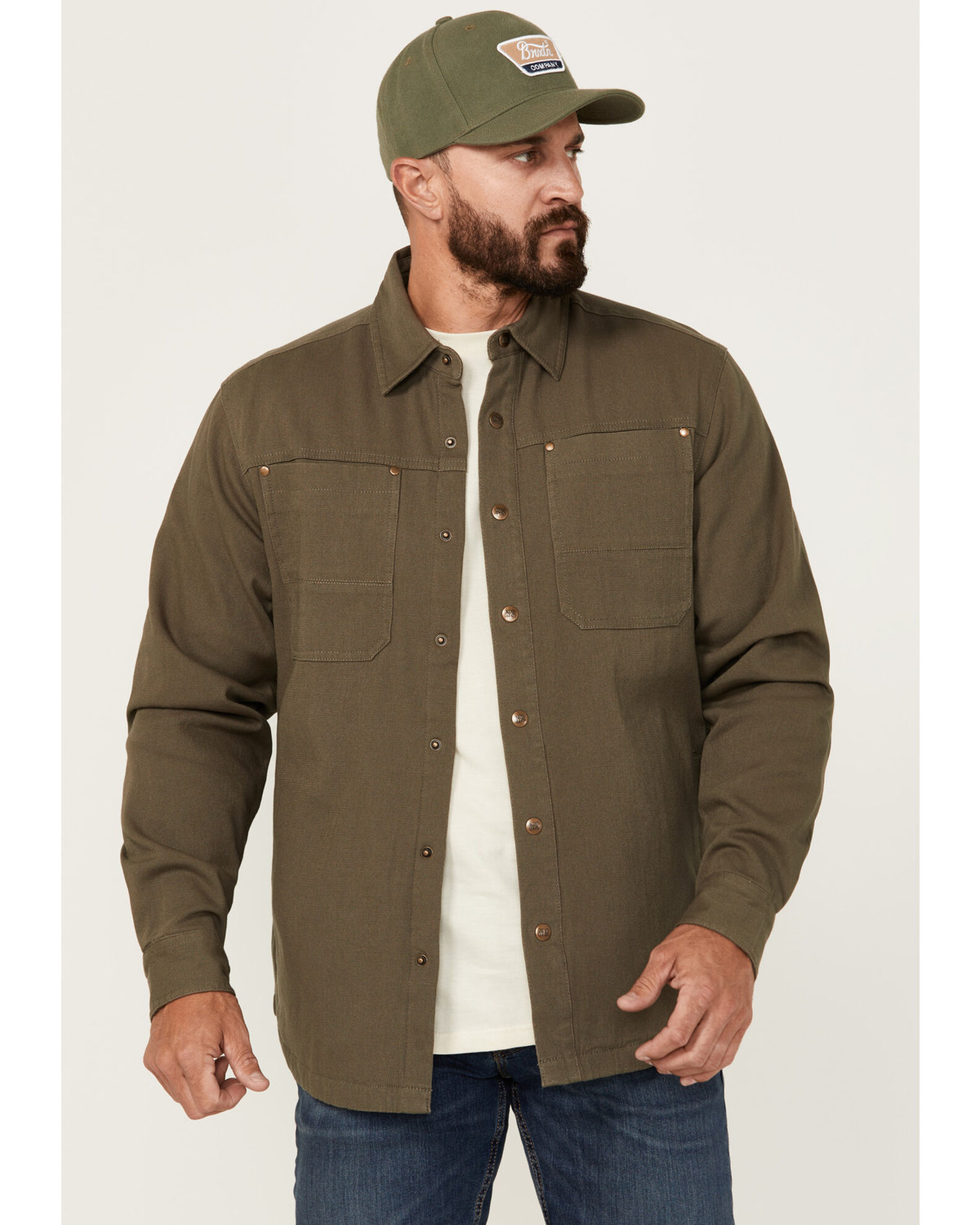 Dakota Grizzly Men s Elias Twill Fleece Lined Shirt Jacket Sheplers