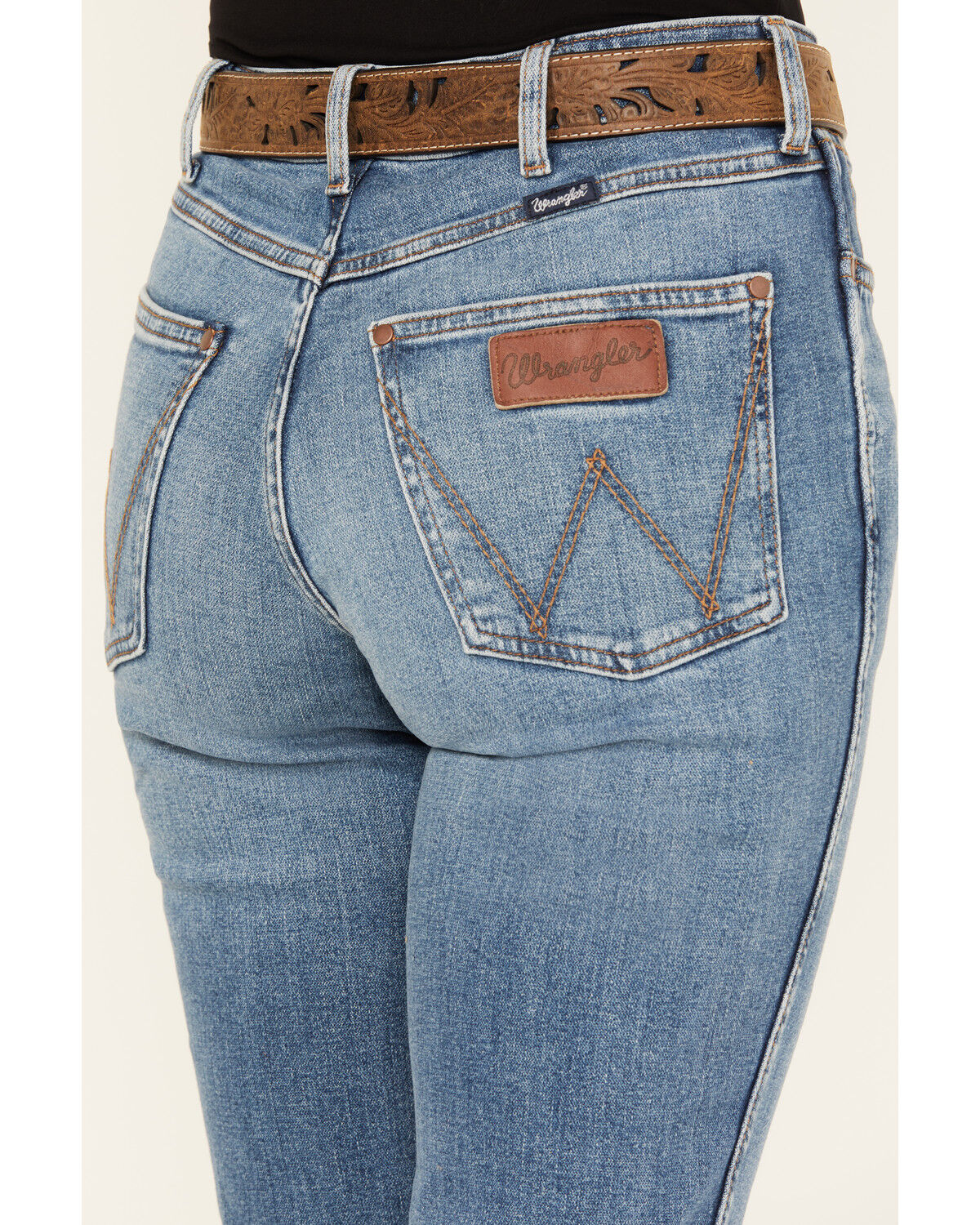 Image #4 - Wrangler Retro Women's Light Wash Kelly High Rise Bootcut Stretch Denim Jeans, Light Wash, hi-res