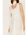 Image #4 - Scully Women's Lace-Up Jacquard Midi Dress, Ivory, hi-res