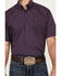 Image #3 - Cinch Men's Geo Print Short Sleeve Button-Down Western Shirt, Purple, hi-res