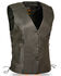 Image #1 - Milwaukee Leather Women's Side Lace Concealed Carry Vest - 5X, Black, hi-res