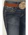 Image #2 - Ariat Women's Mid Rise Entwined Bootcut Jeans, Blue, hi-res