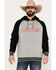 Image #1 - RANK 45® Men's Color Block Challenger Hooded Pullover, Grey, hi-res