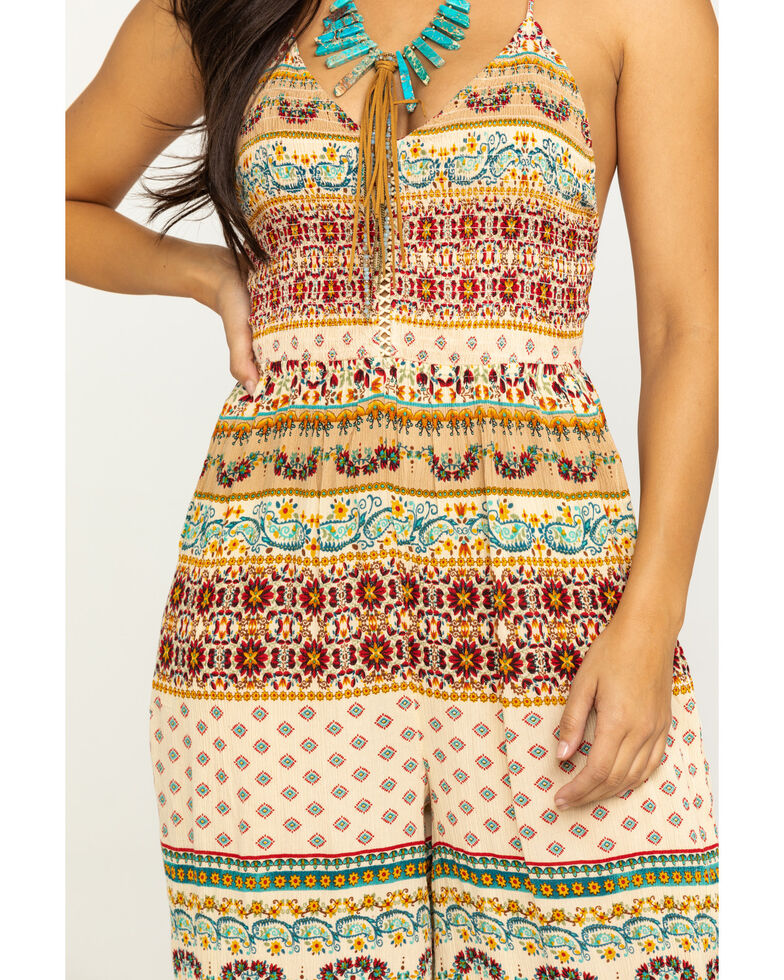 Patrons Of Peace Women S Cream Mixed Print Pantsuit Sheplers