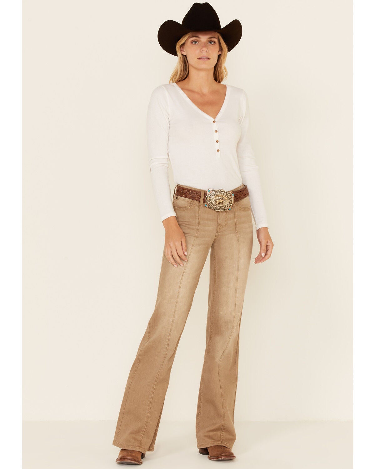 Mid Rise Pintuck Riding Jeans | Sheplers
