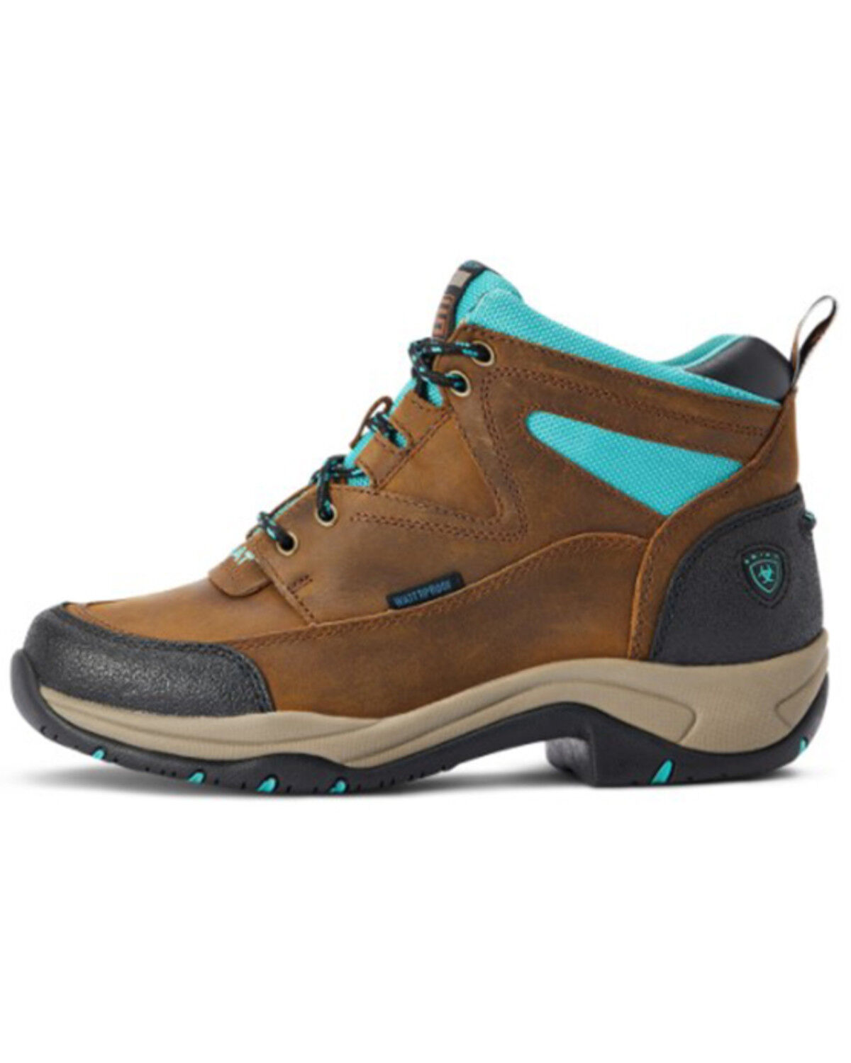Image #2 - Ariat Women's Terrain H20 Waterproof Lace-Up Hiking Boots - Round Toe, Brown, hi-res