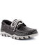 Image #1 - Ferrini Men's Croc Print Rogue Driving Shoes - Moc Toe, Black, hi-res
