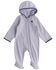 Image #1 - Carhartt Infant Girls' Solid Long Sleeve Hooded Onesie, Purple, hi-res