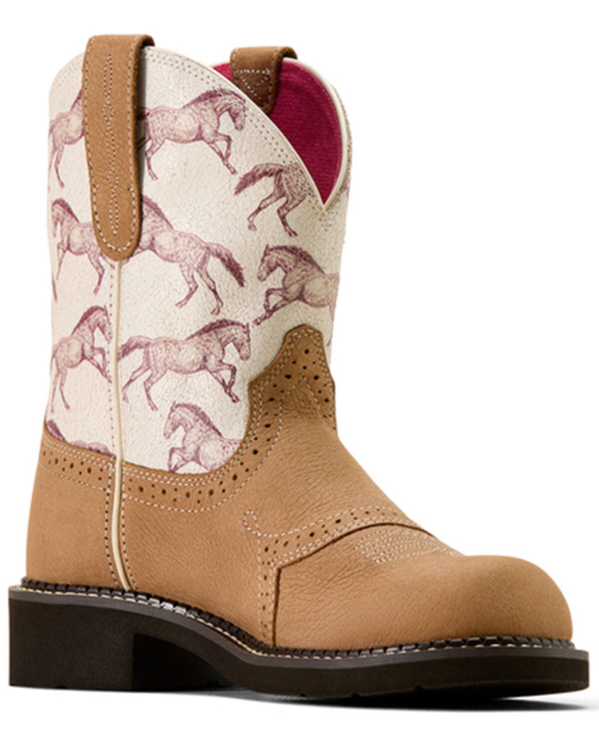 Image #1 - Ariat Women's Fatbaby Heritage Farrah Western Boots - Round Toe, Brown, hi-res