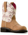 Image #1 - Ariat Women's Fatbaby Heritage Farrah Western Boots - Round Toe, Brown, hi-res