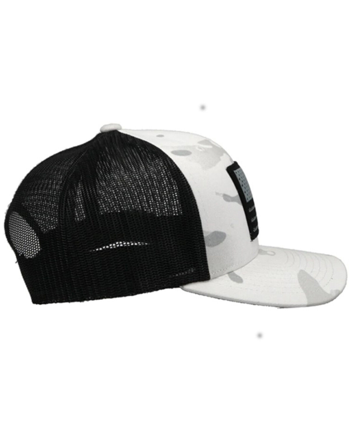 Image #5 - Hooey Men's Liberty Roper Camo Print Trucker Cap, White, hi-res