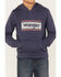 Image #3 - Wrangler Boys' Graphic Hooded Sweatshirt, Navy, hi-res