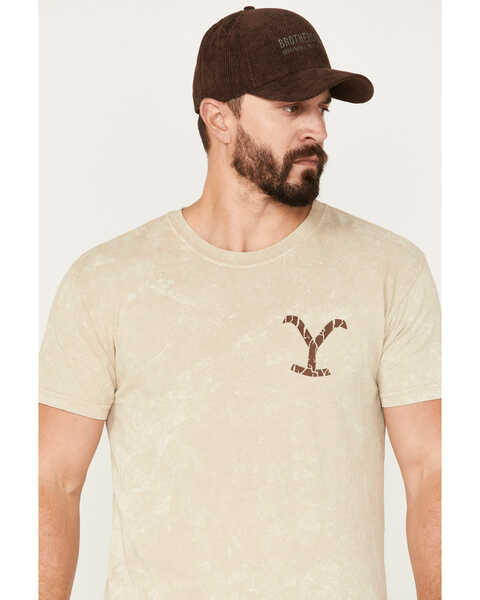 Image #2 - Changes Men's Yellowstone Ranch Hand Graphic T-Shirt, Cream, hi-res