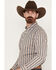 Image #2 - Cody James Men's Hayfield Plaid Button Down Long Sleeve Western Shirt, Oatmeal, hi-res