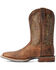 Ariat Men's Ridin' High Western Performance Boots - Broad Square Toe, Brown, hi-res