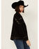 Image #2 - Vocal Women's Concho Studded Fringe Jacket , Black, hi-res