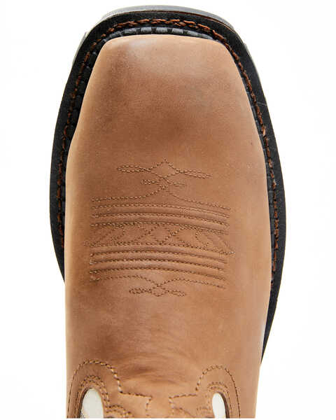 Image #6 - Cody James Men's 11" Decimator Waterproof Western Work Boots - Nano Composite Toe, Brown, hi-res