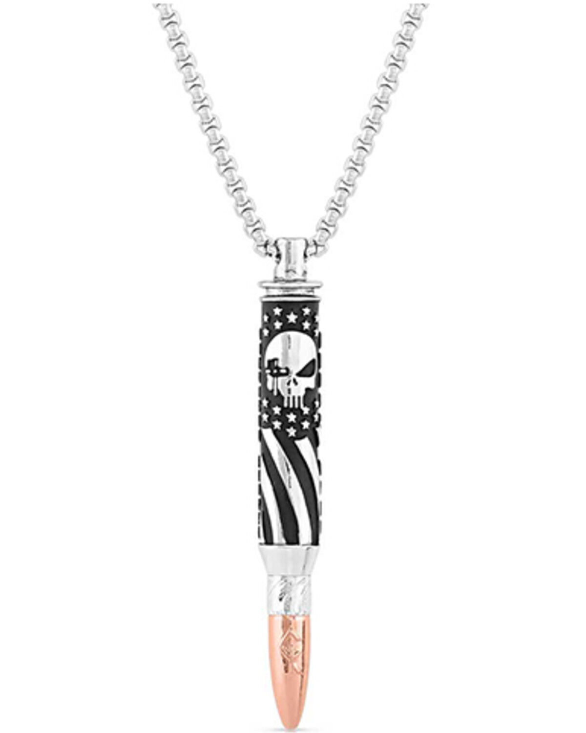 Image #1 - Montana Silversmiths Men's Chris Kyle Necklace, Silver, hi-res