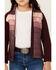 Image #3 - Hooey Girls' Port Striped Quilted Softshell Jacket, Black, hi-res