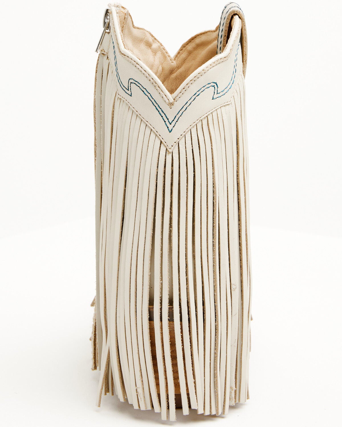 Image #5 - Idyllwind Women's Fringe with Benefits Western Booties - Snip Toe, White, hi-res