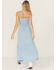 Image #4 - Idyllwind Women's Wisteria Tie Front Sleeveless Maxi Dress, Light Blue, hi-res