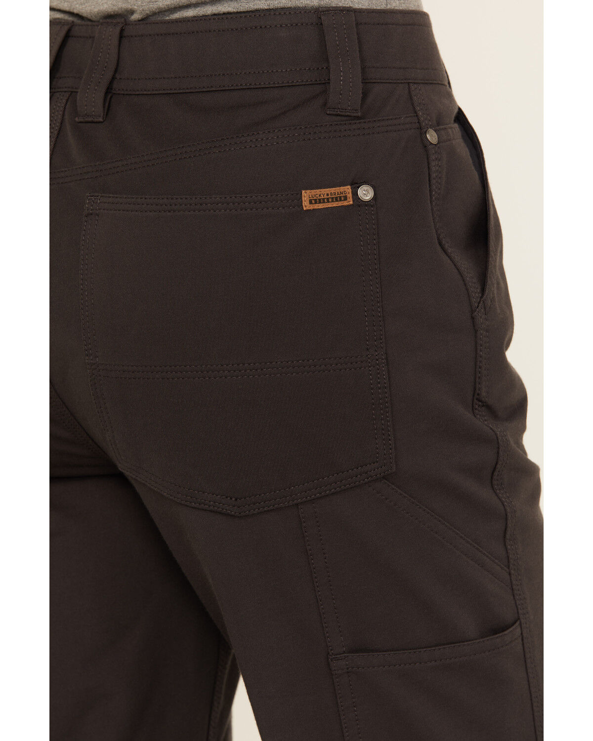 Image #4 - Lucky Brand Workwear Women's Canvas Carpenter Work Pants, Grey, hi-res