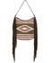 Image #1 - Scully Women's Woven Fringe Handbag, Brown, hi-res