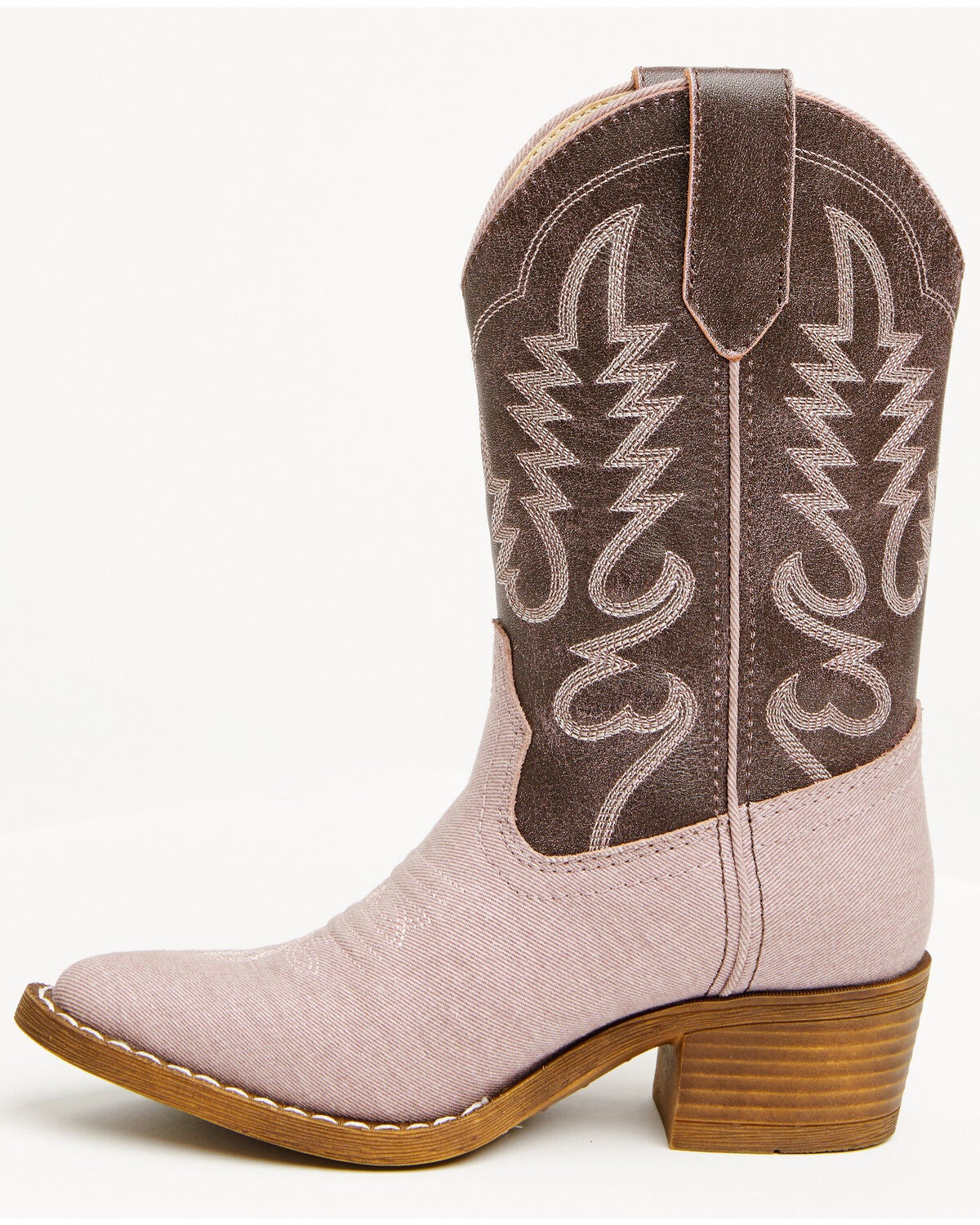 Image #3 - Shyanne Girls' Hallie Western Boots - Round Toe, Pink, hi-res