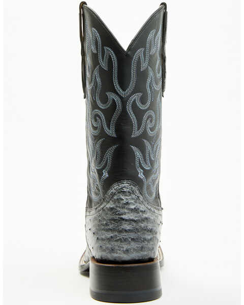 Image #5 - Cody James Men's Exotic Full Quill Ostrich Western Boots - Broad Square Toe , Grey, hi-res