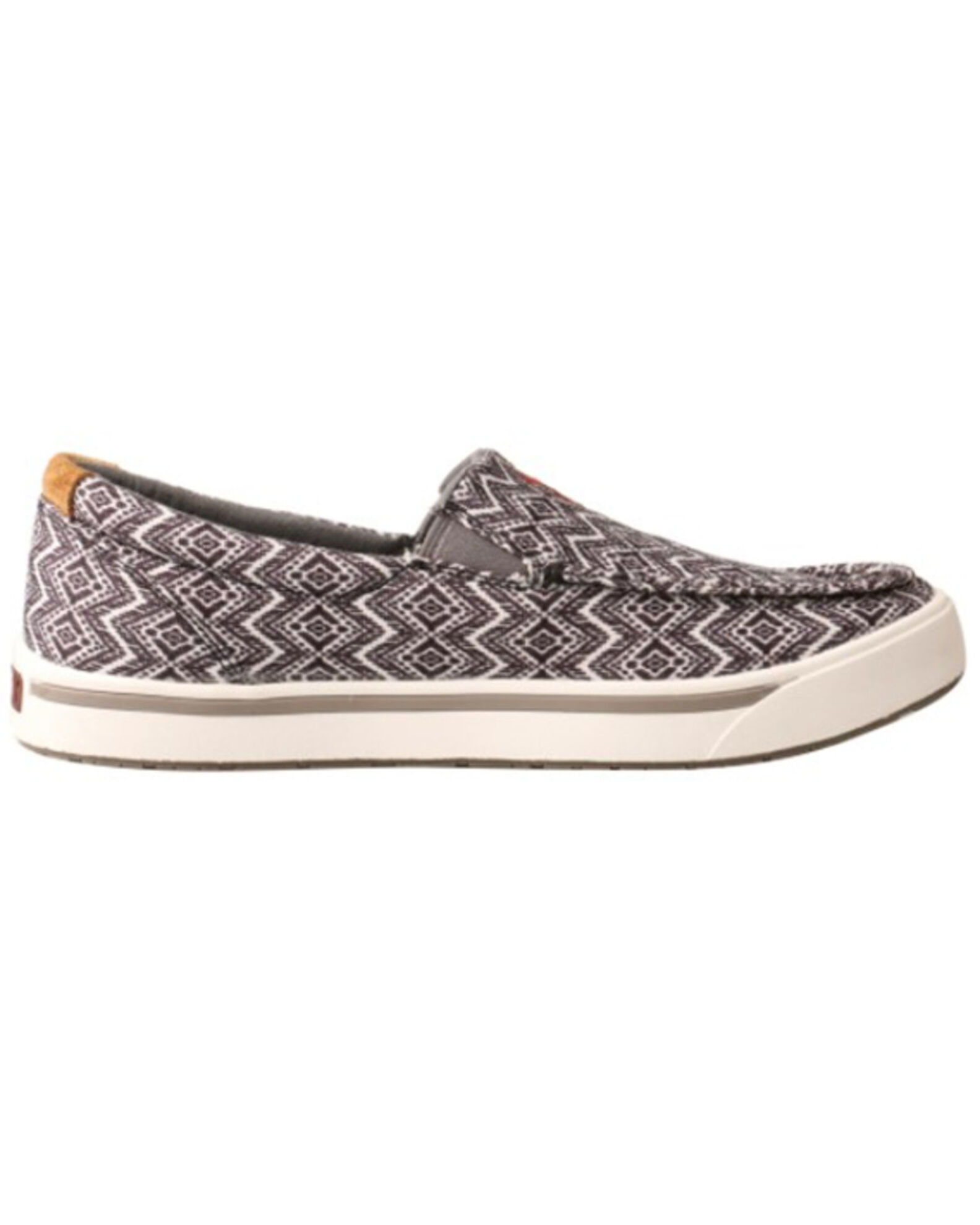 Image #2 - Hooey by Twisted X Men's Southwestern Print Slip-On Lopers, Black/white, hi-res