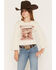 Image #1 - Shyanne Girls' Molly 3/4 Bell Sleeve Graphic Tee, Natural, hi-res