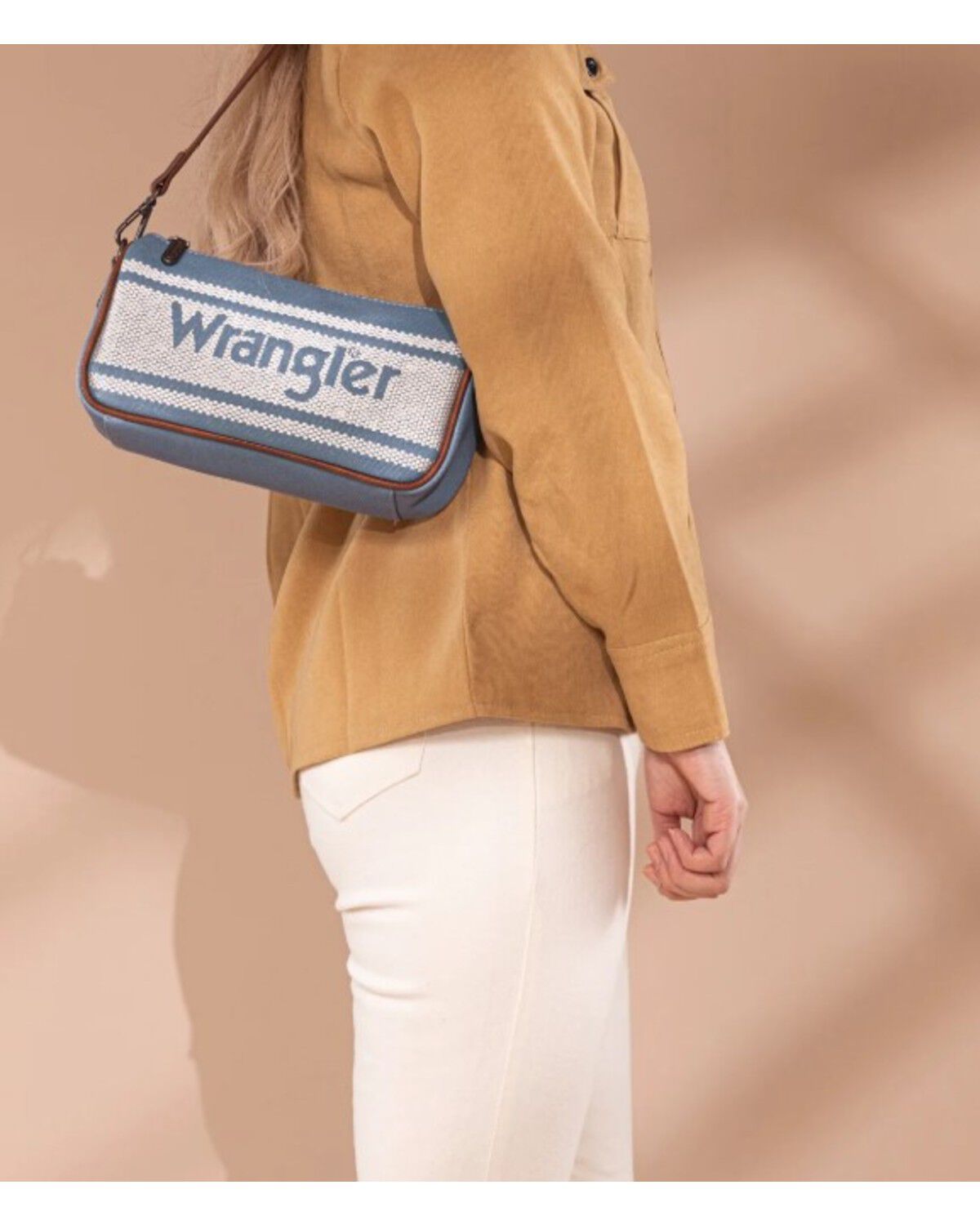 Image #4 - Wrangler Women's Logo Hobo Shoulder Bag, Blue, hi-res