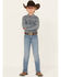 Image #1 - Wrangler Boys' Medium Wash Roughhouse Slim Straight Jeans - Big, Medium Wash, hi-res