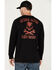 Image #1 - Hawx Men's Never Sleep Long Sleeve Graphic T-Shirt, Black, hi-res