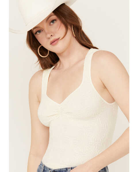 Image #2 - Free People Women's Love Letter Sweetheart Tank , Ivory, hi-res