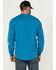 Image #4 - Hawx Men's Long Sleeve Knit Solid Logo Long Sleeve Work T-Shirt - Tall , Teal, hi-res