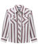 Image #1 - Wrangler 20X Boys' Striped Long Sleeve Snap Stretch Western Shirt, White, hi-res