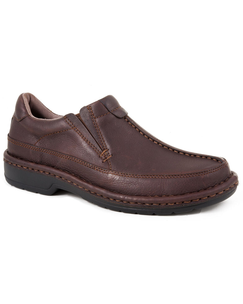 Roper Ramblerlite Slip-On Casual Shoes, Brown, hi-res