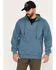 Brothers & Sons Men's French Terry Anorak 1/4 Zip Hooded Pullover, Teal, hi-res