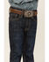 Image #2 - Cody James Boys' Sheridan Dark Wash Mid Rise Stretch Slim Straight Jeans, Medium Wash, hi-res