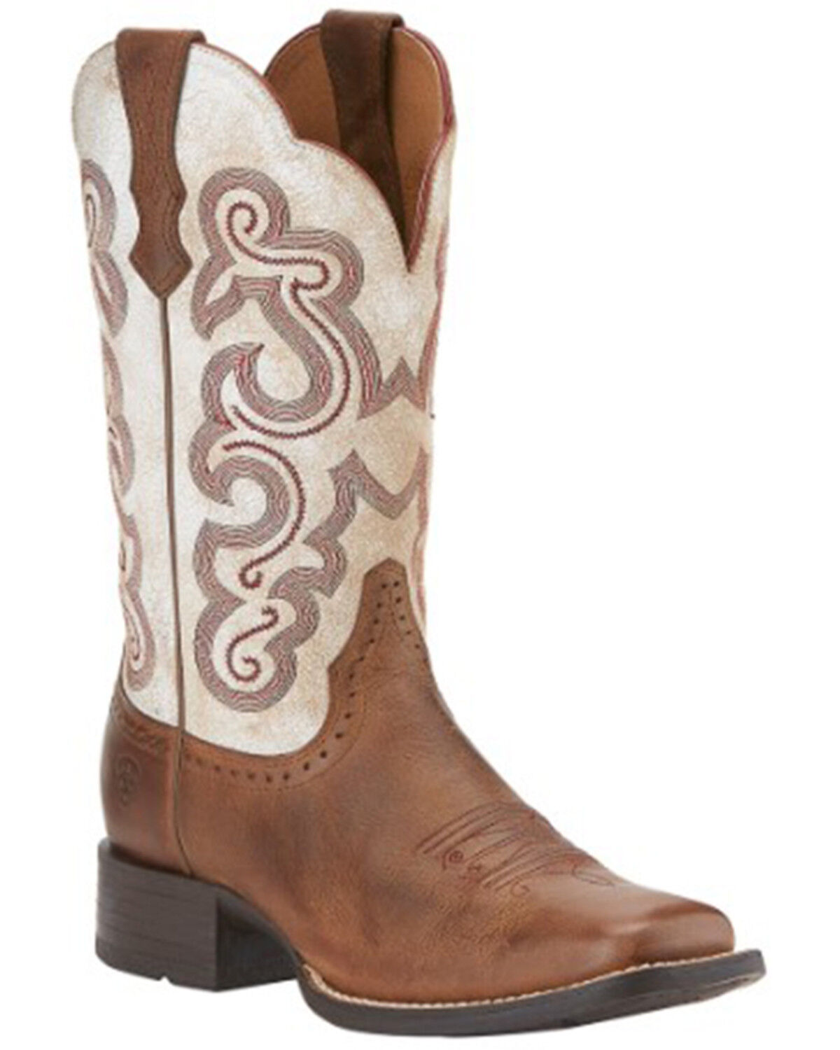 Image #2 - Ariat Women's Quickdraw Western Boots - Square Toe, Brown, hi-res