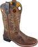 Smoky Mountain Boys' Jesse Western Boots - Square Toe , Brown, hi-res