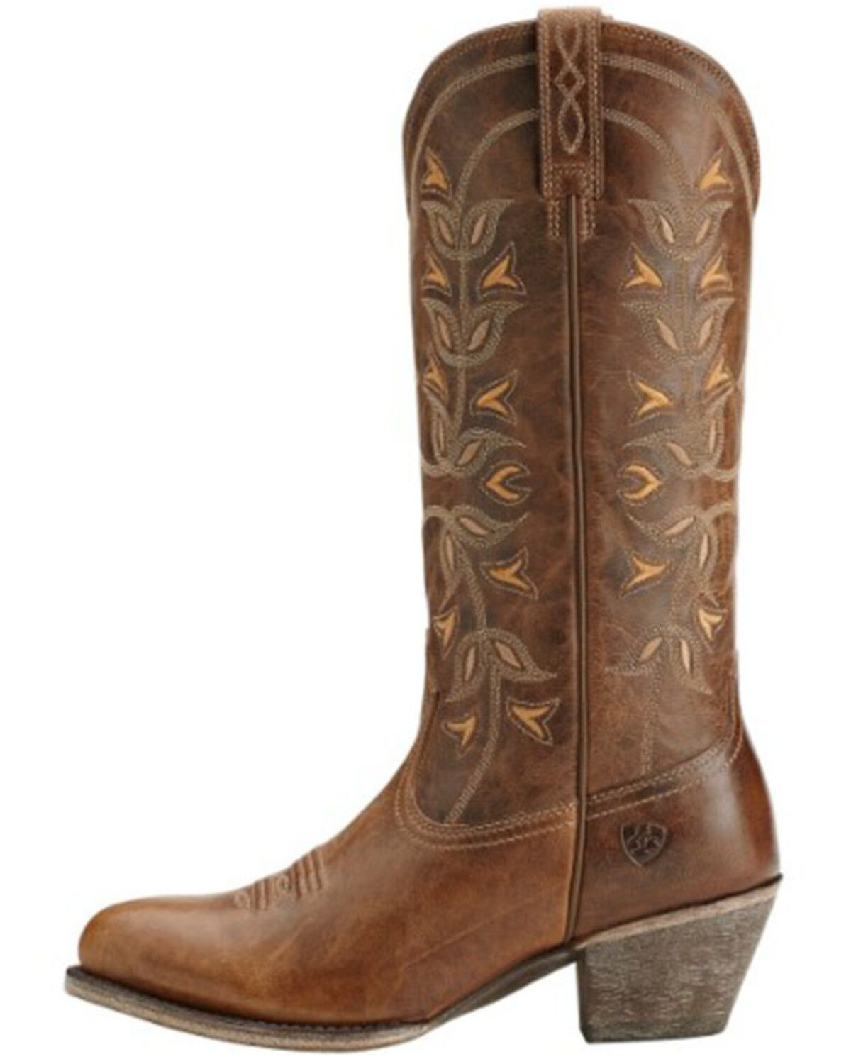 Image #3 - Ariat Women's Desert Holly Western Boots - Round Toe, Brown, hi-res