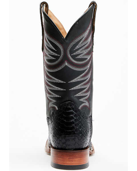 Cody James Men's Matte Python Exotic Western Boots - Broad Square Toe , Black, hi-res