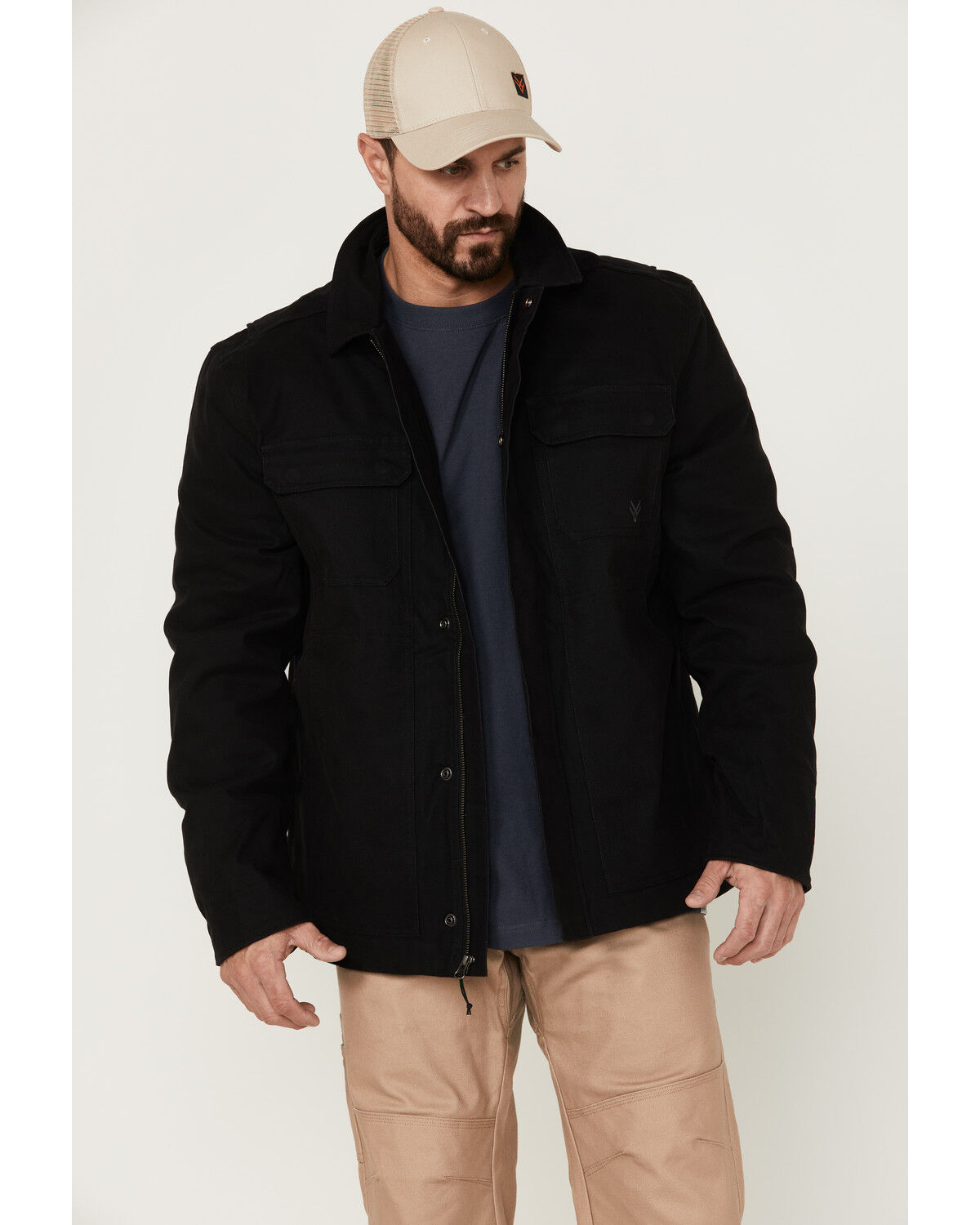 Image #2 - Hawx Men's Pro Insulated Zip-Front Work Car Jacket, Black, hi-res