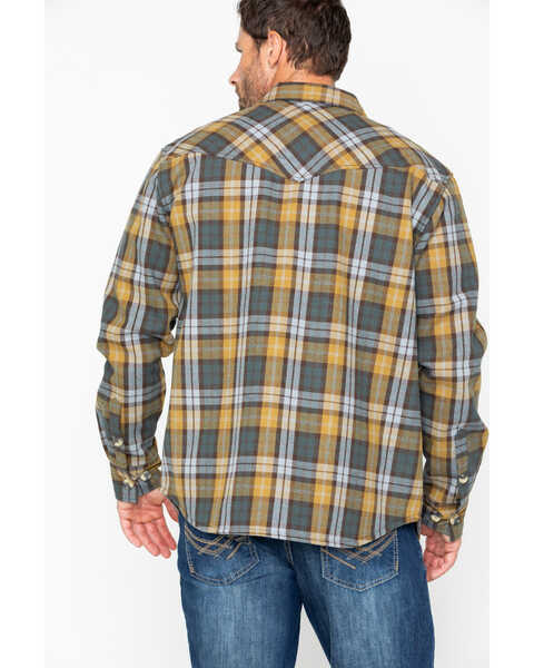 Image #2 - Cody James Men's Songdog Bonded Flannel Long Sleeve Western Shirt Jacket, , hi-res