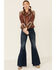 Double D Ranch Women's Brown Bandidas Leather Jacket , Brown, hi-res