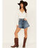 Image #1 - Levi's Women's Medium Wash Call It A Good Day High Waisted Mom Shorts, , hi-res